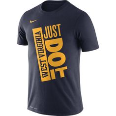 Prepare to put the Mountaineers to the test by wearing our brand new WVU “Just Do It” Tee by Nike. The bold screen printed graphics says it all when we want our Mountaineers to win, win, and win! Basketball Fashion, Basketball Gear, Shirt Graphics, Team Sports, Badminton, Just Do It, Sports Team, The Team