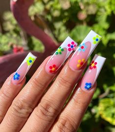 15 Bright and Colorful Acrylic Nail Designs Beautiful Dawn Designs Colourful Acrylic Nails, Summer Coloring, Colorful Nail, Colorful Nails, Blue Nail, Colorful Nail Designs, Summer Acrylic Nails, Acrylic Nails Coffin, Square Acrylic Nails