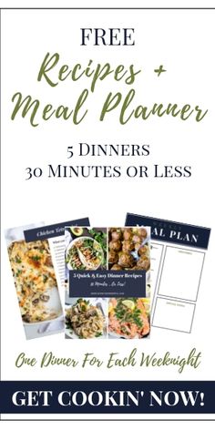 the free meal planner is on sale