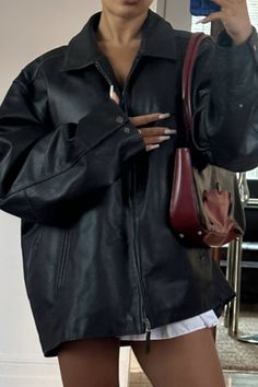 Black Leather Jacket Aesthetic, Outfit Inspo Fall, Fashion Killa, New Season, Autumn Winter Fashion, Fashion Inspo Outfits, Dress To Impress, Trendy Outfits, Stylish Outfits