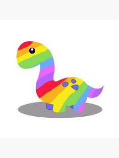 an image of a colorful dinosaur with stripes on it's body and head, sitting down