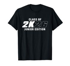 PRICES MAY VARY. Class of 2026 Junior Edition, Senior 2026, Class of 2026, Graduation, Back to school, Graduate 2026 Lightweight, Classic fit, Double-needle sleeve and bottom hem 2026 Graduation, Class Of 2026, Branded T Shirts, Back To School, Top Styles, Fashion Branding, T Shirts, T Shirt, Clothes