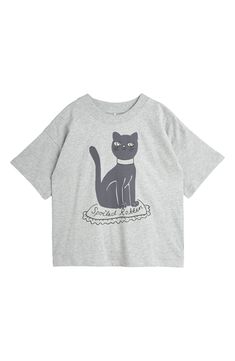 Kids will adore the roomy, oversized fit of this adorable graphic T-shirt made from breathable organic cotton. Crewneck Short sleeves 100% organic cotton Machine wash, dry flat Made in Turkey Spoiled Cats, Cat Tee, Tiny Cottons, Designer Kids Clothes, Mini Rodini, Cat Shirt, Cat T Shirt, Cat T, Cat Print