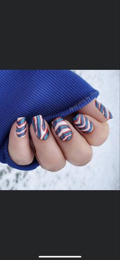 Buffalo Bills Zubaz Nails, Buffalo Bill Nails, Zubaz Nails, Buffalo Bills Nails Design, Fall Football Nails, Buffalo Bills Diy, Yankees Nails, Buffalo Bills Zubaz