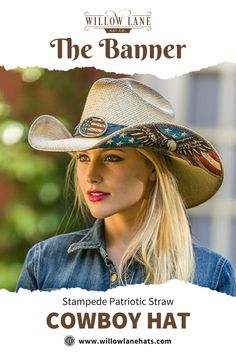 Straw cowboy hats for women Straw Cowboy Hats For Women, Cowboy Hats For Women, Straw Cowboy Hats, American Flag Hat