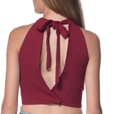 Nwt J.O.A. Crop Open Back Halter Top. Cute With Jeans Or Black Pants. Perfect For Going Out. Never Worn Before, No Defects, Exactly Like Stock Photo :) Top Cute, Halter Top, Black Pants, Open Back, Going Out, Womens Tops, Stock Photos, Crop Tops, Pants