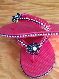 Girls Red Flip Flops with Black\Red Polka Dot Ribbons Adjustable Red Open Toe Flip Flops, Pink Tropical Style Flip Flops With Round Toe, Adjustable Red Flip Flops For Beach, Balloon Flip Flops, Adjustable Red Flip Flops, Spring Red Non-slip Flip Flops, Bridesmaid Flip Flops, Ribbon Flip Flops, Adjustable Non-slip Red Sandals