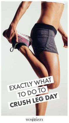 Tips on exactly what to do so you can absolutely crush leg day! Get rid of cellulite and get those long lean legs just in time for bikini season!  Womanista.com Killer Leg Workouts, Dry Skin Causes, Lower Body Muscles, Lean Legs, Leg Workout, Easy Workouts