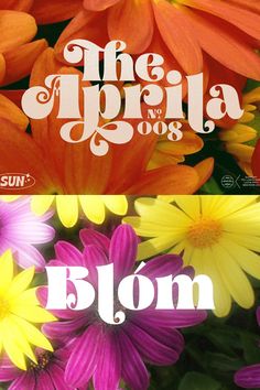 an advertisement for the spring and summer flowers in bloom with text that reads, the appella blog