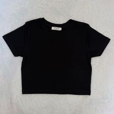 Material: Cotton Color:Black Wardrobe Must Have! Black Wardrobe, Short Sleeve Cropped Top, Cropped Top, Black Color, Must Haves, Round Neck, Crop Tops, Wardrobe, Women Shopping