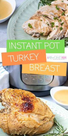 the instant pot turkey breast is ready to be cooked