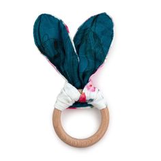 Kanga Care Baby Soft Muslin Crinkle Bunny Ear Wood Teething Rings use the same Rayon from Bamboo Muslin that our customers have grown to love from our collection of Kanga Care Serene Baby and Forever Blankets! Made from soft, lightweight and breathable 100% viscose of bamboo fiber, it lends itself to becoming the perfect reversible fabric strip, with a hidden crinkle layer inside, to tie to a wooden ring for our Bunny Ear Teethers! Bunny Ear Teething Ring, Bunny Ear Teether, Peony Flowers, Teething Ring, Bamboo Fiber, Wooden Ring, Fabric Strips, Wooden Rings, Bunny Ear