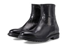 To Boot New York Muller - Men's Boots : Black Leather : Strengthen your voguish cozy look donning the To Boot New York Muller. The ankle-length boots feature lustrous leather upper, side zippered closure, and flexible, supportive and weather resistant rubber outsole. Leather lining. Leather insole. Round toe design. Made in italy. Winter Business High Ankle Chelsea Boots, Business High Ankle Chelsea Boots For Winter, Business Winter Ankle-high Boots, Ankle-high Business Boots For Winter, Waterproof Plain Toe Moto Boots For Winter, Classic High Ankle Moto Boots For Winter, Rugged Work Boots For Business In Winter, Rugged Winter Work Boots, High Ankle Business Boots For Winter