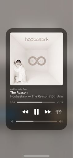 an ipod screen with the words hoobastank on it