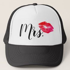 #bridesmaid - #Mrs Trucker Hat White Hat With Custom Logo, One Size Fits Most, White Snapback Hat With Custom Logo For Sports, White Custom Logo Snapback Hat For Sports Events, White Custom Logo Snapback Hat For Sports, Adjustable Customizable Sports Fan Hat, Customizable White Hats For Sports Events, Personalized White Trucker Hat For Sports Events, Customizable Trucker Hat With Curved Brim For Sports Events, Customizable White Snapback Hat With Curved Bill