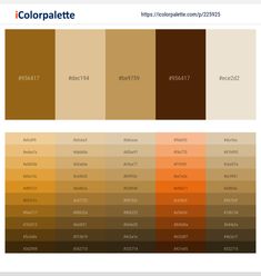 the color palette is brown, orange and yellow