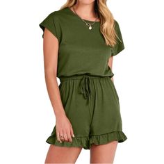 New Without Tags. Make An Offer Casual Tops For Day Out By Amazon, Casual Amazon Tops For Day Out, Summer Crewneck, Jumper Suit, Summer Rompers, Short Sleeve Jumpsuit, Solid And Striped, Short Sleeve Jumpsuits, Short Sleeve Romper