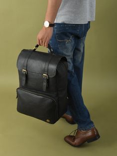 "Handmade Leather Backpack Men | Genuine Leather Rucksack | Vintage Leather Backpack | Leather Laptop Backpack | Travel Bag Her | Personalized Gifts Introducing our premium handmade leather backpack - the perfect accessory for any adventure! Crafted from high-quality full grain leather and featuring a spacious interior, this backpack is both durable and stylish. With multiple compartments, designated laptop compartment for 15 inch laptop, and pockets, you can easily organize your essentials and Leather Backpack Men, Hipster Backpack, Vintage Leather Backpack, Handmade Leather Backpack, Leather Backpack For Men, Laptop Travel Bag, Leather Tote Bag Women, Leather Laptop Backpack, Vintage Backpacks