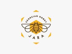 the logo for a honey company