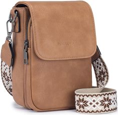 PRICES MAY VARY. ★Soft leather Phone Purse - Small crossbody bags for women is selected soft vegan leather,feels soft to the touch. With simplistic body, sliver hardware, and front double zipped compartments make this bag practical and functional.This small purse with smooth zipper, no need to worry about getting stuck, keep your phone and items safe.This stylish phone purse is great to carry with you everywhere you go. ★Phone Pouch & Wallet in One - Exterior - 1 Front Phone Pockets with magneti Preppy Vintage, Presents For Women, Cell Phone Purse, Small Crossbody Purse, Crossbody Bags For Women, Phone Purse, Phone Pouch, Crossbody Wallet, Guitar Strap