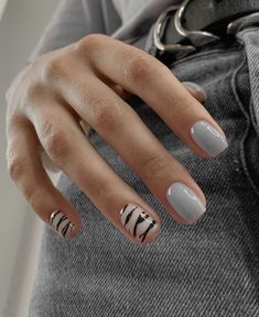 Minimal Nails Art, Mens Nails, Cow Nails, Soft Nails, Nails Desing, Fire Nails