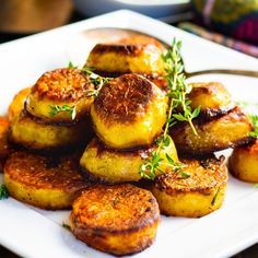 some food is piled on top of each other and ready to be eaten in the oven