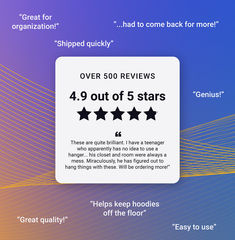 the coup for $ 4 99 off five stars is shown in purple and blue colors