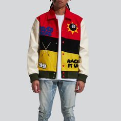 LIFTED ANCHORS - Varsity Jacket Red Varsity Jacket Red, Class Dismissed, Survival Clothing, Family First, Red Jacket, Anchors, House Party, Short Pants, Kid Shoes