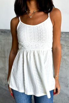 Katie Lace Tank Summer V-neck Camisole With Straps, Summer V-neck Camisole For Vacation, White Camisole With Delicate Straps For Day Out, Spring V-neck Tank Top With Straps, Summer Beach Tank Top With Straps, White Camisole With Delicate Straps For Vacation, White V-neck Tank Top With Delicate Straps, Spring Tank Top With Adjustable Straps, White Delicate Straps Camisole For Vacation