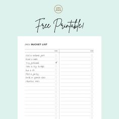 the free printable to do list is shown on a blue background with text that reads,