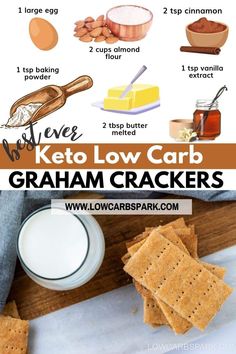 the keto low carb graham crackers recipe