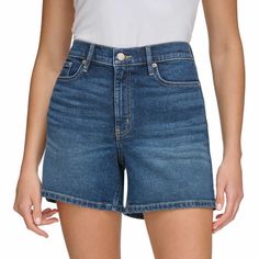 Calvin Klein Jean Shorts New With Tags Women's Size 6 Dark Blue 5 Pocket 5 Inch Inseam 99% Cotton 1% Elastane Classic Mid-rise Shorts With Built-in Shorts, Classic Medium Wash Mid-rise Shorts, Classic Mid-rise Medium Wash Shorts, Classic Denim Blue Shorts, Classic High Rise Blue Shorts, Classic High Rise Shorts With Pockets, Classic High-rise Shorts With Pockets, Classic High-rise Blue Shorts, Casual Calvin Klein Bottoms With Built-in Shorts