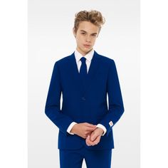 Navy Royale | Navy Blue Suit For Teen Boys | Teens' suit | OppoSuits | OppoSuits Suits For Teenage Boys, Grad Suits, Teenage Guys, Suit Collection, Navy Blue Suit, Blackest Knight, Teenage Boys, Teen Boy