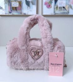 Dusty Blush, Barrel Bag, Pink Faux Fur, Getting Cozy, Juicy Couture, Soft Pink, Leather Crossbody, Blush Pink