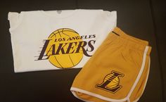 Lakers short set Casual Sports Short Set, Cotton Sports Set With Shorts, Cotton Sports Sets In Short Style, Sporty Short Loungewear Sets, Sporty Short Set For Spring, Casual Matching Short Set, Lakers Shorts, Jersey Outfit, Rancho Cucamonga