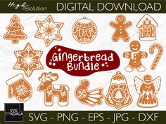 gingerbread cut file for svg, eps and png