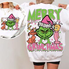 Christmas Cricut Designs, Grinch Sublimation, Retro Pink Christmas, Pink Grinch, Grinchmas Svg, Grinch Shirts, Grinch Svg, Merry Grinchmas, Sweet 15