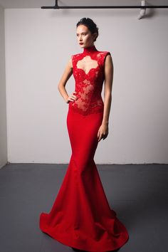 Michael Costello Michael Costello Gowns, Red Carpet Beauty, Beautiful Red Dresses, Michael Costello, Full Length Gowns, Prom Looks, Red Gowns, Bridesmaid Outfit, Ball Gown Dresses