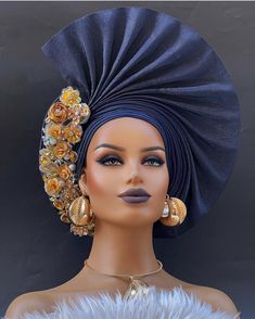 This headtie hat is beautifully handcrafted with gele fabric, is comfortable, lightweight and stress-FREE. NO TYING REQUIRED i.e makes gele tying as easy as ABC! I already did all the tying for you just rock and go. Its Ready to wear and complement many outfits. Features *Aso-oke *Well tailored and designed. *Easy to tie on and maintain. *Comes in different lovely colors. White, Black, silver, pink and royal blue, burgundy etc. We also make complete bridal gele, ipele and cap for the groom. Feel free to contact me for enquiry. One size fits most people . its easy to store. The base size: 22 inches (Circumstance: 22inches) Fabric color shown in the picture is not different from Actual Material and comes with adjustable material band All customs or personalized sale items are final sale and Autogele Styles, Pink And Royal Blue, Gele Styles, African Head Dress, Church Lady Hats, African Head Wraps, Aso Oke, Innovative Fashion, Turbans