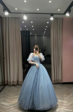 Debut Dresses Filipino Blue, Blue Dress Quince, Long Sleeves Prom Dresses, Debut Gowns, Prom Dresses A Line, Sweet Sixteen Dresses, Tulle Long Prom Dress, Big Wedding Dresses, Formal Prom Dresses Long