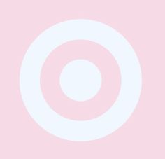 a white circle on a pink background