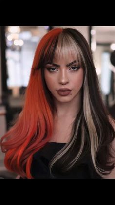 Fox Dyed Hair, Long Alternative Hair, Balayage Color, Different Hair Colors, Dye Ideas, Color Me Beautiful, Hair Color Techniques, Color Techniques, Alternative Hair