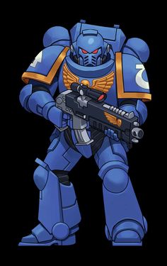 Yeah, so about getting kids into warhammer and 40k ... fun! Warhammer Art 40k, Warhammer 40k Space Marine Art, Space Marines 40k Art, Astartes Art, Warhammer 40000 Art, Spacemarines 40k, Warhammer 40k Armor, Warhammer 40k Astartes, Warhammer Ultramarines