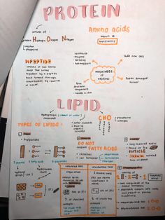 a poster with words and pictures on it that say protein, antioxins, lipids