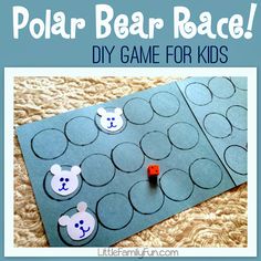 a polar bear race game for kids to play