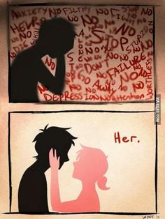 two pictures with the silhouettes of people in front of them, one has her hand on her face