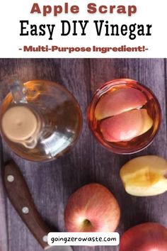 an image of apple scrap easy diy vinegar recipe