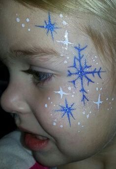 Frozen Face Paint, Elsa Face, Christmas Face Painting, Frozen Face, Winter Face, Balloon Twisting