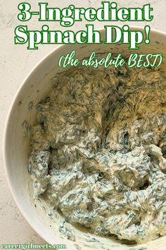 OMG, this 3 ingredient spinach dip recipe is insanely delicious and easy to make! It's the perfect party dip appetizer, and you can serve it with crackers, chips, or bread slices. I served this dip cold and think it tastes better chilled than hot. If you want to add artichoke chunks to this recipe spread, it tastes terrific, but that is optional. I used knorr vegetable soup mix with frozen spinach. Once the spinach is defrosted, be sure to pat it dry the best you can with paper towels. Tastefully Simple Spinach Herb Dip, Spanish Dip Recipes Easy, Rotel Spinach Dip, Spinach Dip Knorr Recipe, Cheddars Spinach Dip Recipe, How To Make Spinach Dip, Knorr Vegetable Dip Recipe, Cracker Dips Easy, Easy Dip Recipes 3 Ingredients