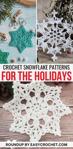 crochet snowflake patterns for the holidays